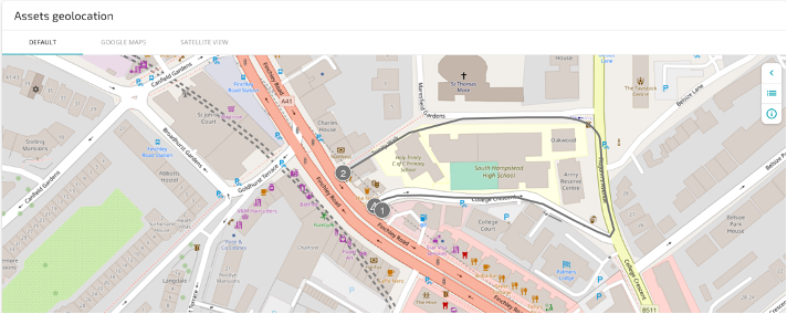 Editing Map Route Line in A55 Reports